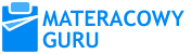niebieskie logo materacowy.guru